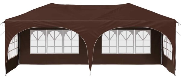 VidaXL Parti sátor 575 x 288 x 245 cm Barna Oxford Szövet