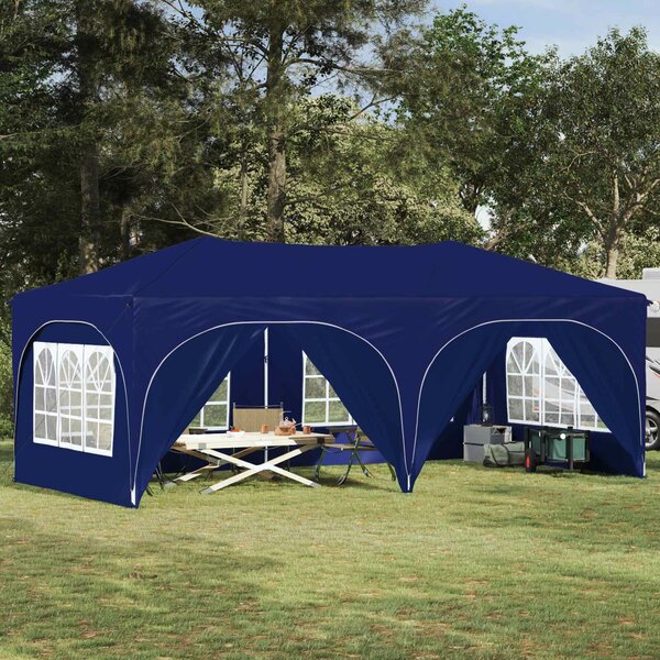 VidaXL Parti sátor 575 x 288 x 245 cm Kék Oxford Szövet