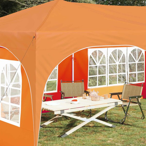 VidaXL Parti sátor 575 x 288 x 245 cm Narancssárga Oxford Szövet