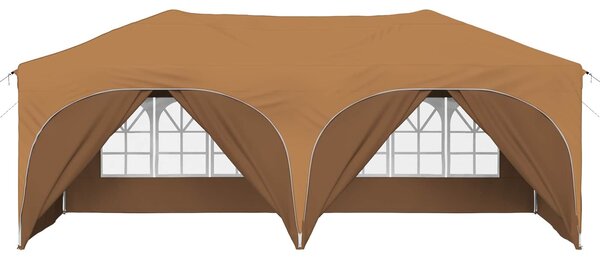 VidaXL Parti sátor 575 x 288 x 245 cm Bézs Oxford Szövet