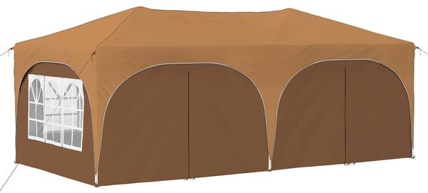 VidaXL Parti sátor 575 x 288 x 245 cm Bézs Oxford Szövet