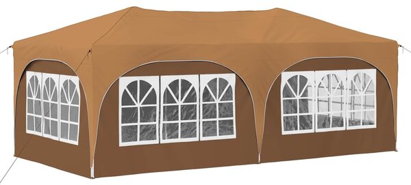 VidaXL Parti sátor 575 x 288 x 245 cm Bézs Oxford Szövet
