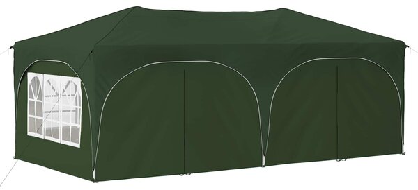 VidaXL Parti sátor 575 x 288 x 245 cm Zöld Oxford Szövet