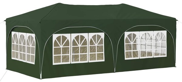 VidaXL Parti sátor 575 x 288 x 245 cm Zöld Oxford Szövet