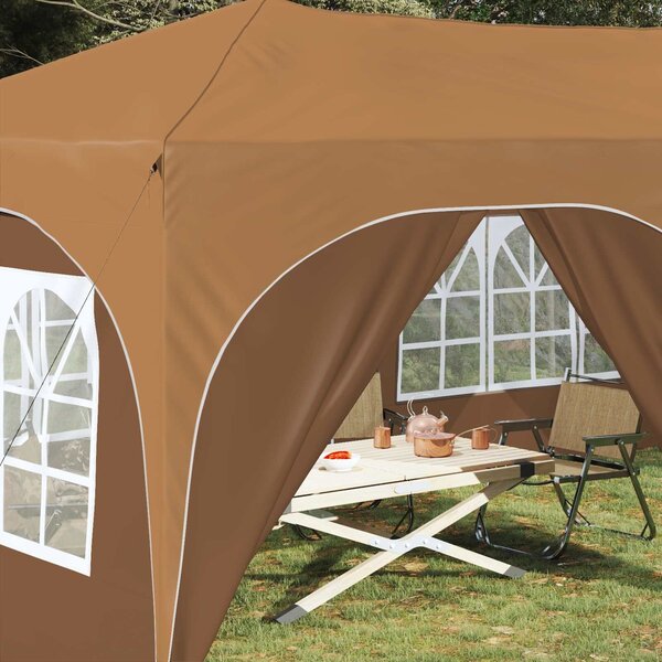 VidaXL Parti sátor 575 x 288 x 245 cm Bézs Oxford Szövet