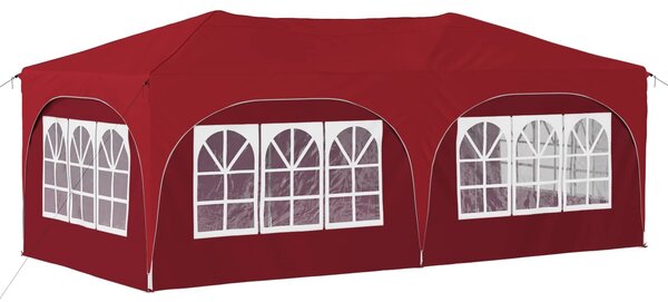 VidaXL Parti sátor 575 x 288 x 245 cm Burgundi Oxford Szövet