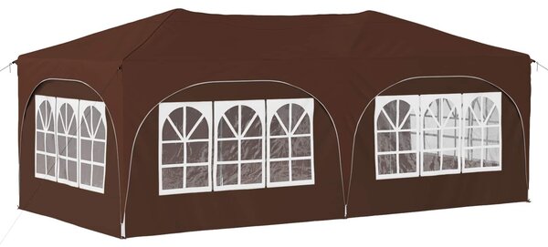 VidaXL Parti sátor 575 x 288 x 245 cm Barna Oxford Szövet