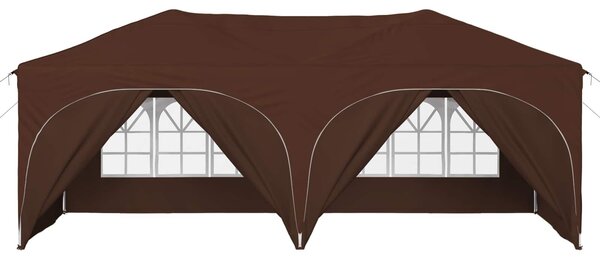 VidaXL Parti sátor 575 x 288 x 245 cm Barna Oxford Szövet