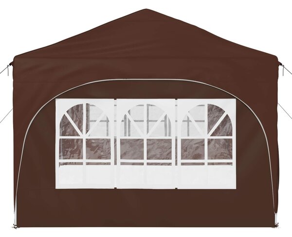 VidaXL Parti sátor 575 x 288 x 245 cm Barna Oxford Szövet