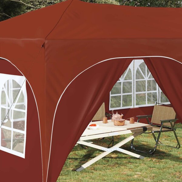 VidaXL Parti sátor 575 x 288 x 245 cm Terrakotta Oxford Szövet