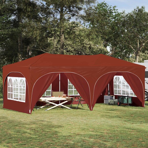 VidaXL Parti sátor 575 x 288 x 245 cm Terrakotta Oxford Szövet