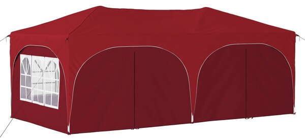 VidaXL Parti sátor 575 x 288 x 245 cm Burgundi Oxford Szövet