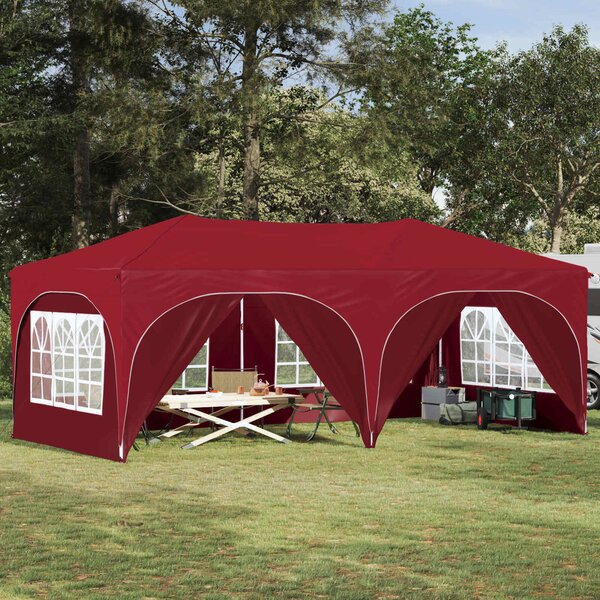 VidaXL Parti sátor 575 x 288 x 245 cm Burgundi Oxford Szövet