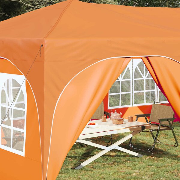 VidaXL Parti sátor 575 x 288 x 245 cm Narancssárga Oxford Szövet
