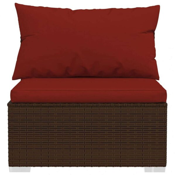 VidaXL Polyrattan Kerti Ülőgarnitúra - 10 részes - Barna