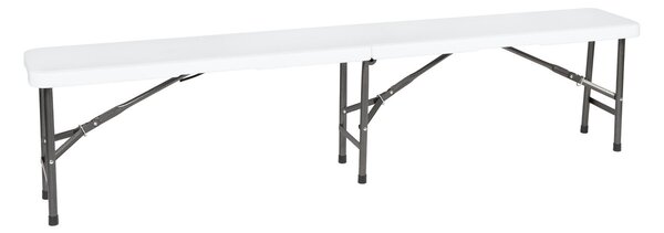 Funfit Garden összecsukható Kerti sörpad garnitúra 180cm - Fehér