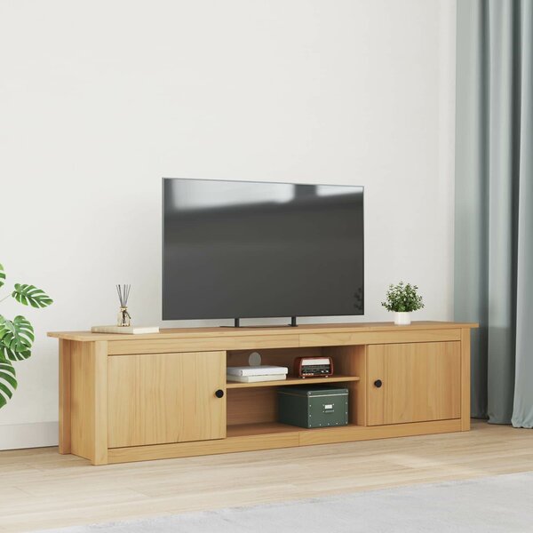 VidaXL TV állvány HILL Méz barna 158 x 40 x 39.5 cm Tömör fenyő