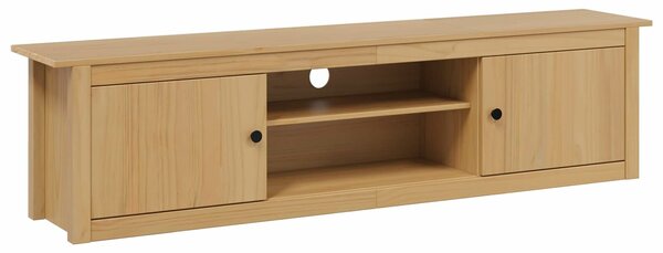 VidaXL TV állvány HILL Méz barna 158 x 40 x 39.5 cm Tömör fenyő
