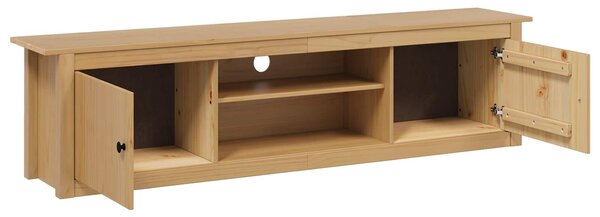 VidaXL TV állvány HILL Méz barna 158 x 40 x 39.5 cm Tömör fenyő