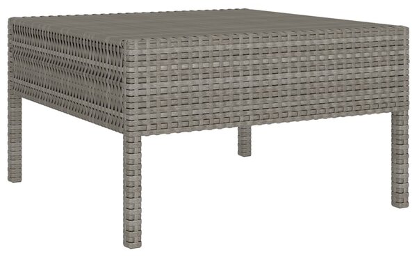 3 részes szürke polyrattan kerti ülőgarnitúra párnákkal