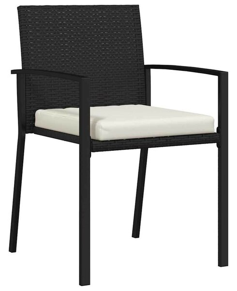 Kert étkező szett 3 pcs Fekete Porszórt acél