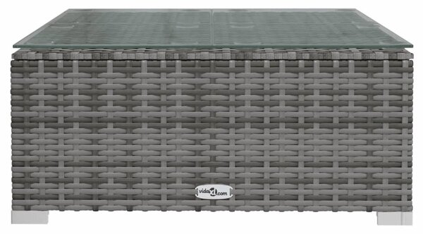 3 részes szürke polyrattan kerti ülőgarnitúra párnákkal