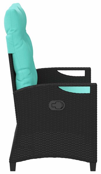 VidaXL Kerti pad párnával 105 x 60 x 112 cm acél