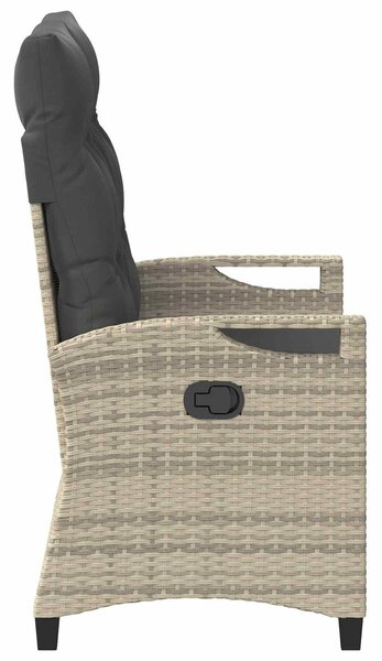 VidaXL Kerti pad párnával 105 x 60 x 112 cm acél