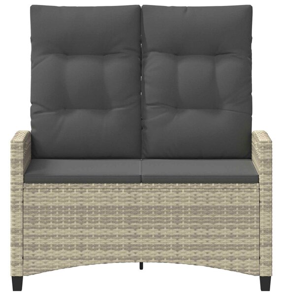 VidaXL Kerti pad párnával 105 x 60 x 112 cm acél