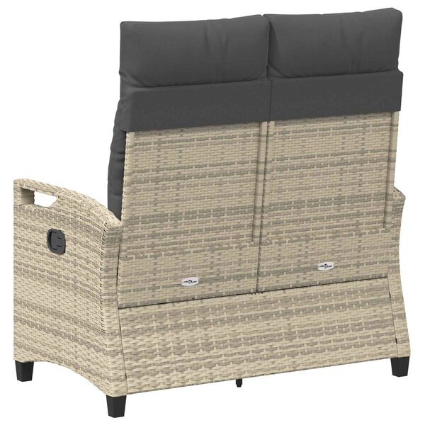 VidaXL Kerti pad párnával 105 x 60 x 112 cm acél