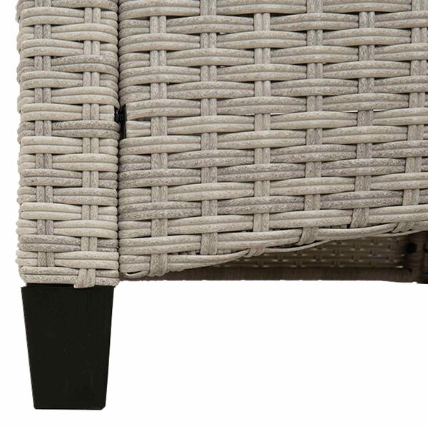 VidaXL Kerti pad párnával 105 x 60 x 112 cm acél