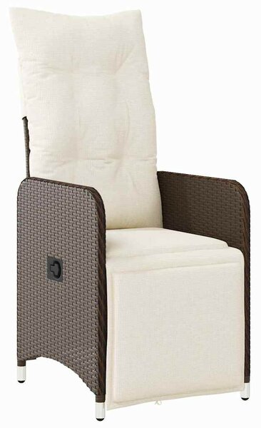 Kert étkező szett 5 pcs Barna polirattan