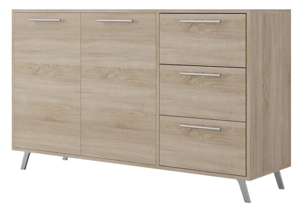 BALI komód, 139x86x41, dub sonoma