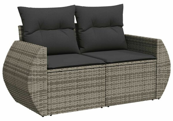 VidaXL Polyrattan Kerti Ülőgarnitúra - 11 részes - Szürke