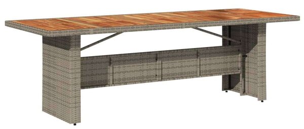 VidaXL Polyrattan Kerti Étkezőgarnitúra - 9 részes - Szürke