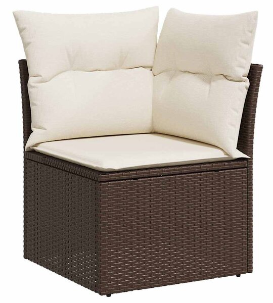 VidaXL Polyrattan Kerti Ülőgarnitúra - 11 részes - Barna