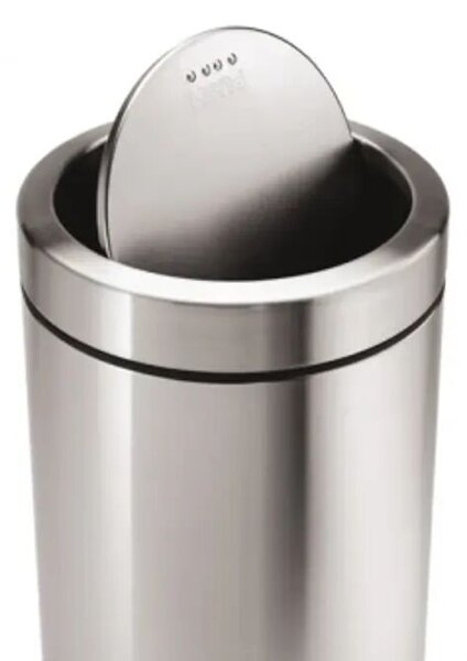 Simplehuman Szemetes, Rozsdamentes acél/Műanyag, 55 l, Ezüstszín