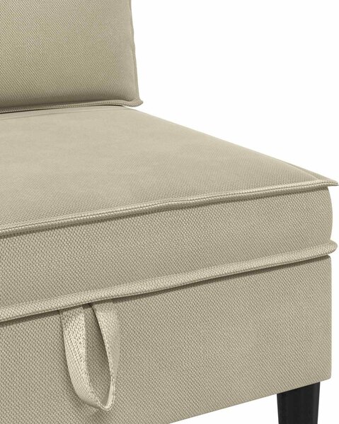 VidaXL Nappali bútor szett 4 pcs Homokszín Szövet
