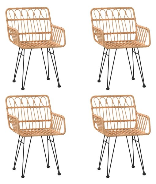 5 részes polyrattan kerti étkezőgarnitúra
