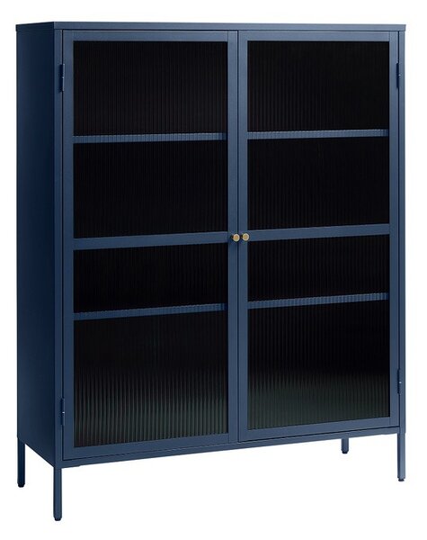 Design vitrin Hazina 140 cm kék