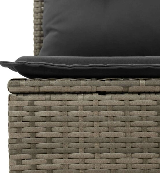 VidaXL Polyrattan Kerti Ülőgarnitúra - 7 részes, Szürke