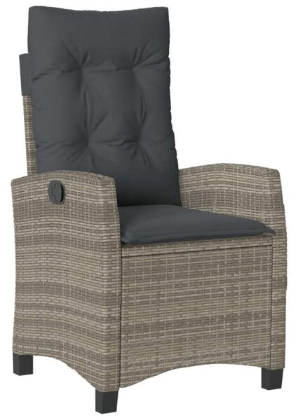 VidaXL Kerti Étkezőgarnitúra - Polyrattan - 7 részes - Szürke