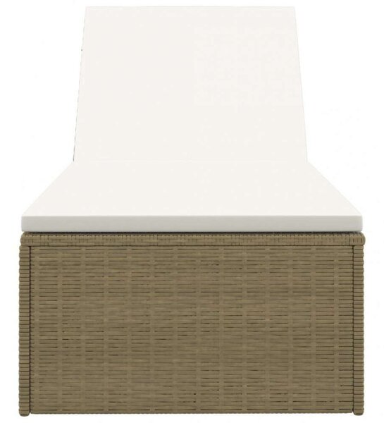 VidaXL Napozóágy - Polyrattan - 198cm