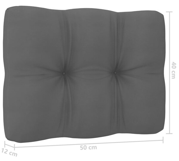 2 részes tömör fenyőfa kerti ülőgarnitúra párnákkal