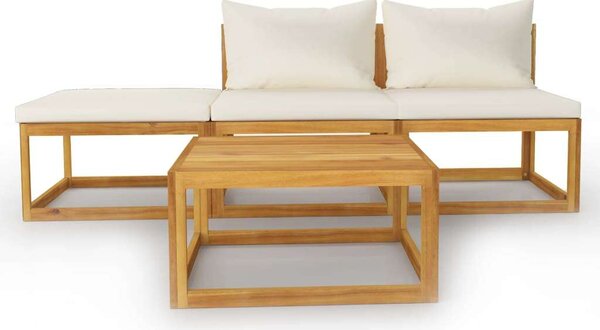 VidaXL Akácfa Kerti Ülőgarnitúra - 4 részes