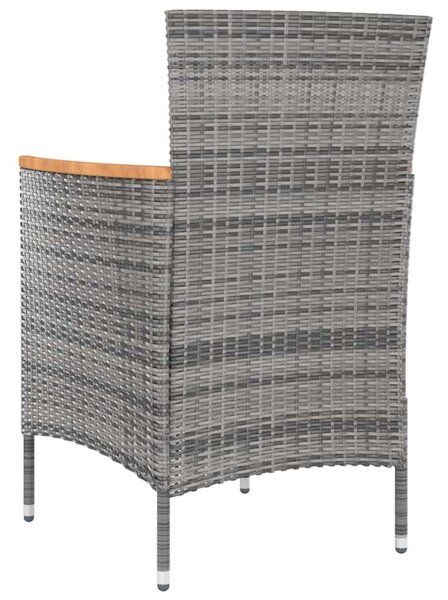 VidaXL Kültéri Étkezőgarnitúra - 9 személyes - Polyrattan