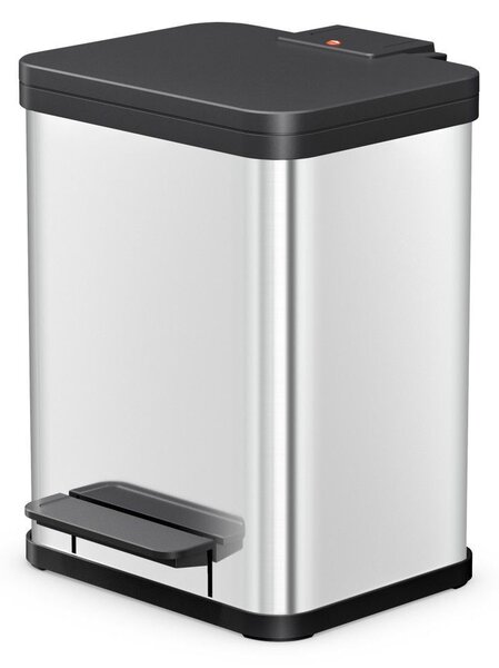 Hailo Öko duo Plus M 2x9 literes szelektív rozsdamentes acél hulladékgyűjtő - Inox