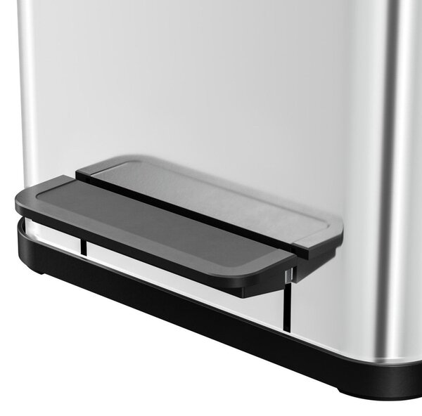 Hailo Öko duo Plus M 2x9 literes szelektív rozsdamentes acél hulladékgyűjtő - Inox
