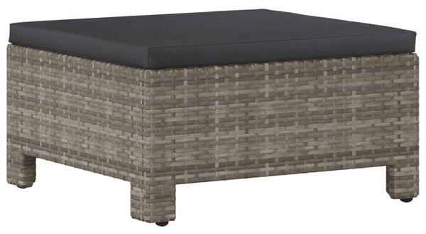 5 részes szürke polyrattan kerti ülőgarnitúra párnákkal