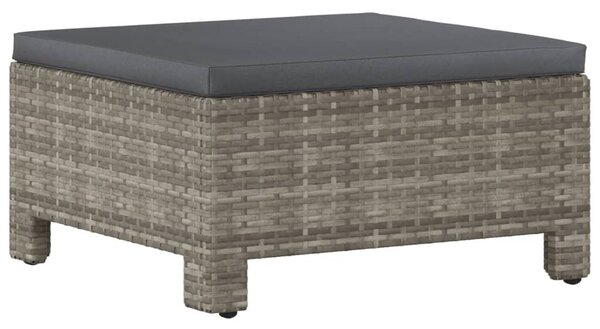 5 részes szürke polyrattan kerti ülőgarnitúra párnákkal
